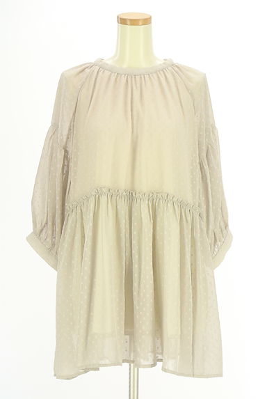 axes femme（アクシーズファム）の古着「ドットシフォンチュニック（ワンピース・チュニック）」大画像１へ