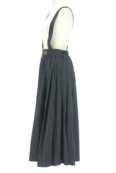 クリックで大画像表示 axes femme(アクシーズファム)の古着「ストライプサロペットスカート(オーバーオール・サロペット)」大画像3へ