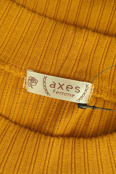 axes femme（アクシーズファム）の古着「パールビーズ付きノースリリブニット（カットソー・プルオーバー）」大画像６へ