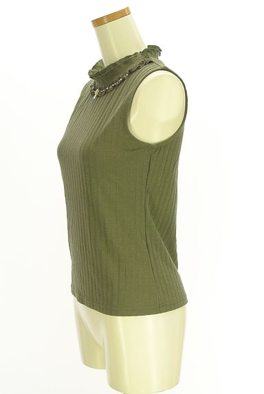 クリックで大画像表示 axes femme(アクシーズファム)の古着「パール&レースノースリニット(カットソー・プルオーバー)」大画像3へ