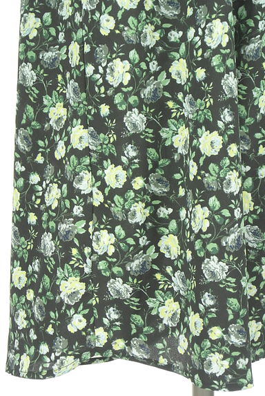 クリックで大画像表示 axes femme(アクシーズファム)の古着「ベルト付き花柄ロングシフォンカーディガン(カーディガン・ボレロ)」大画像5へ