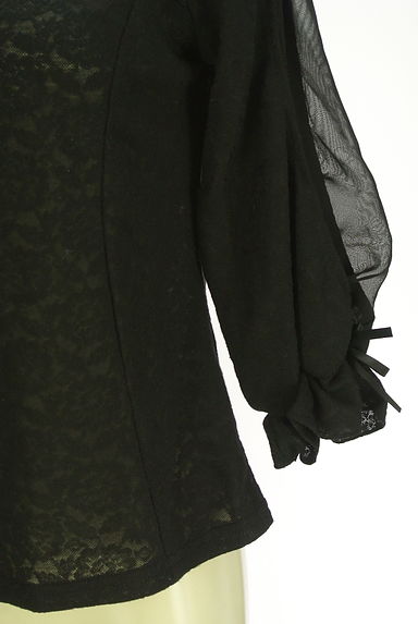 axes femme（アクシーズファム）の古着「シアーレース柄ニット（カットソー・プルオーバー）」大画像５へ