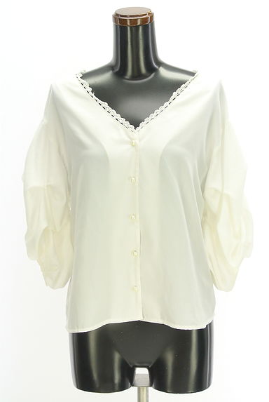 クリックで大画像表示 axes femme(アクシーズファム)の古着「バックレースアップブラウス(ブラウス)」大画像1へ