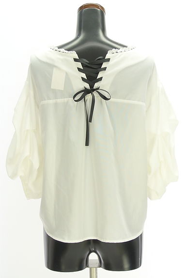 クリックで大画像表示 axes femme(アクシーズファム)の古着「バックレースアップブラウス(ブラウス)」大画像2へ