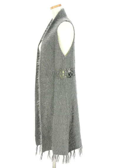 クリックで大画像表示 axes femme(アクシーズファム)の古着「フリンジニットジレ(ベスト・ジレ)」大画像3へ