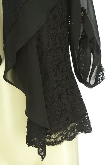 axes femme（アクシーズファム）の古着「シフォン×レース7分袖カーディガン（カーディガン・ボレロ）」大画像５へ