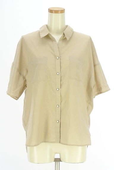 クリックで大画像表示 axes femme(アクシーズファム)の古着「刺繍入りスキッパーブラウス(ブラウス)」大画像1へ