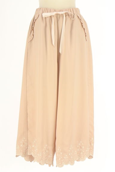 axes femme（アクシーズファム）の古着「刺繍入りスカラップワイドパンツ（パンツ）」大画像１へ