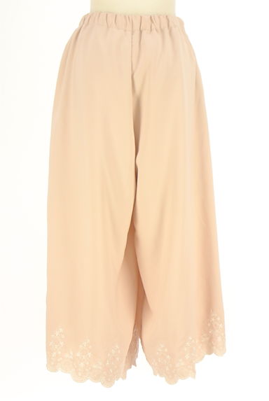 axes femme（アクシーズファム）の古着「刺繍入りスカラップワイドパンツ（パンツ）」大画像２へ