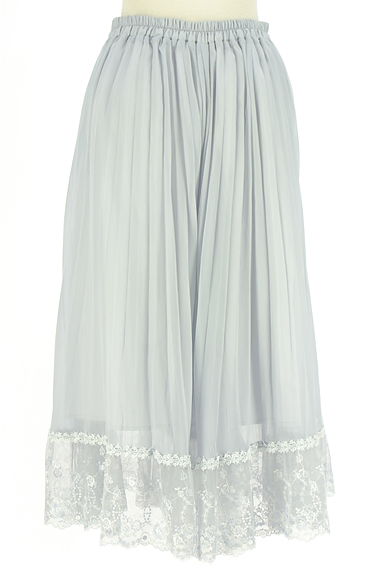 axes femme（アクシーズファム）の古着「裾レースプリーツロングスカート（ロングスカート・マキシスカート）」大画像２へ