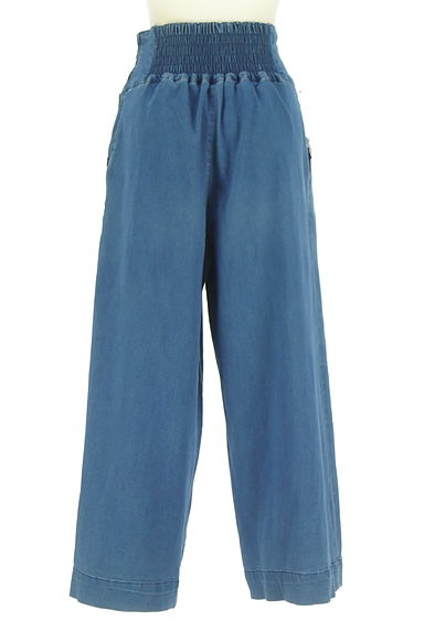 axes femme（アクシーズファム）の古着「レースアップワイドデニムパンツ（パンツ）」大画像２へ