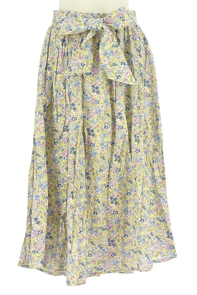クリックで大画像表示 axes femme(アクシーズファム)の古着「ミモレ丈小花柄スカート(ロングスカート・マキシスカート)」大画像1へ