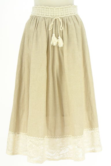 クリックで大画像表示 axes femme(アクシーズファム)の古着「ウエスト裾レースロングスカート(ロングスカート・マキシスカート)」大画像1へ