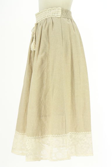 クリックで大画像表示 axes femme(アクシーズファム)の古着「ウエスト裾レースロングスカート(ロングスカート・マキシスカート)」大画像3へ