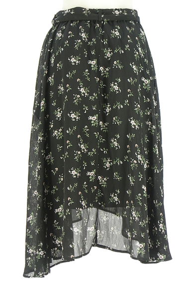 axes femme（アクシーズファム）の古着「イレギュラーヘム小花柄シフォンスカート（ロングスカート・マキシスカート）」大画像２へ