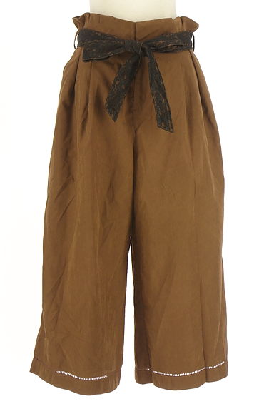 axes femme（アクシーズファム）の古着「レースベルト付きミモレ丈パンツ（パンツ）」大画像１へ