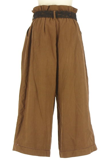 axes femme（アクシーズファム）の古着「レースベルト付きミモレ丈パンツ（パンツ）」大画像２へ