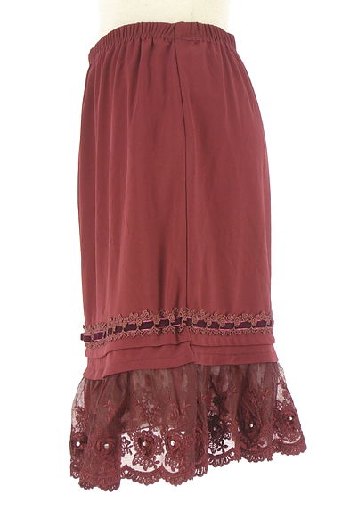 axes femme（アクシーズファム）の古着「膝丈裾レーススカート（スカート）」大画像３へ