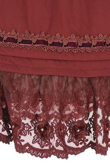 axes femme（アクシーズファム）の古着「膝丈裾レーススカート（スカート）」大画像５へ