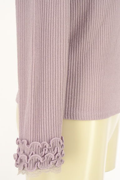 axes femme（アクシーズファム）の古着「パール付きリブニット（カットソー・プルオーバー）」大画像５へ