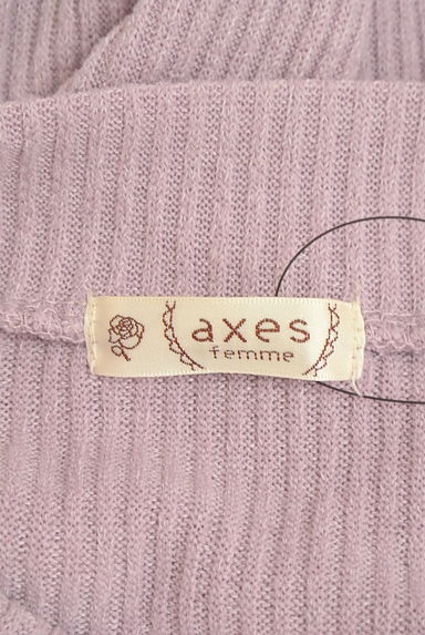 axes femme（アクシーズファム）の古着「パール付きリブニット（カットソー・プルオーバー）」大画像６へ