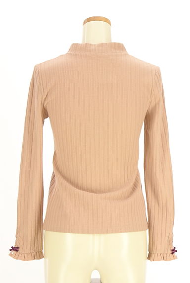 axes femme（アクシーズファム）の古着「パール付きリブニット（カットソー・プルオーバー）」大画像２へ