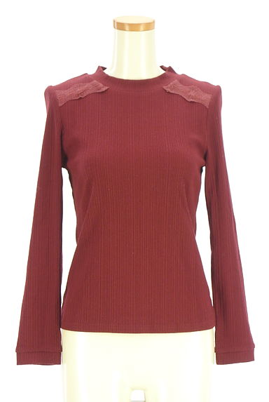 クリックで大画像表示 axes femme(アクシーズファム)の古着「モックネックリブニット(ニット)」大画像1へ