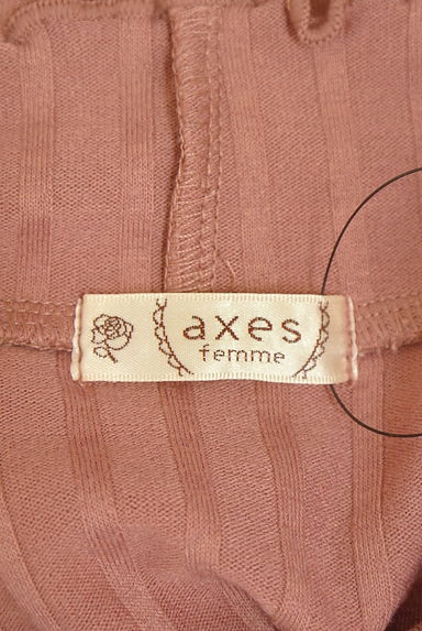 クリックで大画像表示 axes femme(アクシーズファム)の古着「パール&レースモックネックカットソー(カットソー・プルオーバー)」大画像6へ