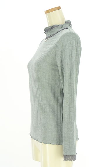 axes femme（アクシーズファム）の古着「モックネックリブカットソー（カットソー・プルオーバー）」大画像３へ