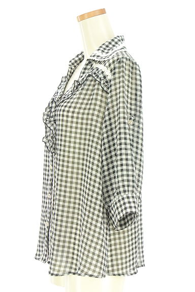 クリックで大画像表示 axes femme(アクシーズファム)の古着「シアースキッパーブラウス(ブラウス)」大画像3へ