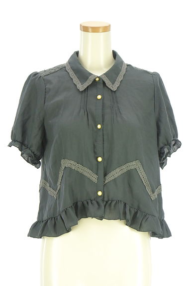 クリックで大画像表示 axes femme(アクシーズファム)の古着「レースフリルブラウス(ブラウス)」大画像1へ