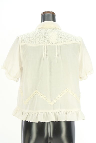 クリックで大画像表示 axes femme(アクシーズファム)の古着「レース切り替えフリルブラウス(ブラウス)」大画像2へ