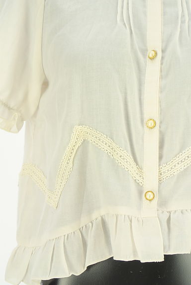 クリックで大画像表示 axes femme(アクシーズファム)の古着「レース切り替えフリルブラウス(ブラウス)」大画像4へ