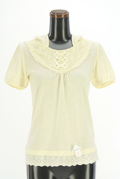 クリックで大画像表示 axes femme(アクシーズファム)の古着「レースヨークパフスリフーディ(カットソー・プルオーバー)」大画像4へ