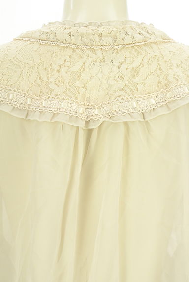 クリックで大画像表示 axes femme(アクシーズファム)の古着「ジップアップレース×シフォンブルゾン(ブルゾン・スタジャン)」大画像5へ