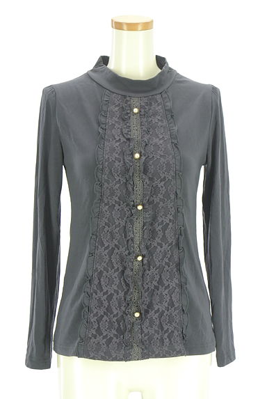 クリックで大画像表示 axes femme(アクシーズファム)の古着「フロントレースカットソー(カットソー・プルオーバー)」大画像1へ