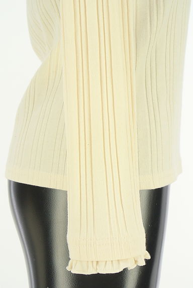 axes femme（アクシーズファム）の古着「刺繍レースモックネックリブニット（カットソー・プルオーバー）」大画像５へ