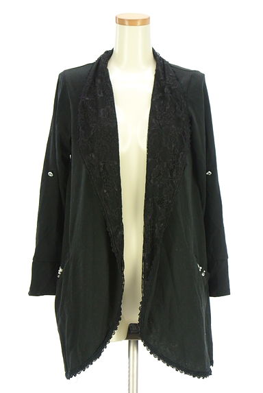 axes femme（アクシーズファム）の古着「レース切替ミドルカーディガン（カーディガン・ボレロ）」大画像１へ