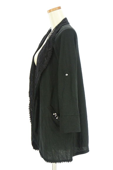 axes femme（アクシーズファム）の古着「レース切替ミドルカーディガン（カーディガン・ボレロ）」大画像３へ