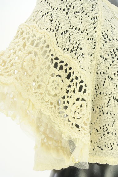 クリックで大画像表示 axes femme(アクシーズファム)の古着「透かし編みニットポンチョ(ニット)」大画像5へ