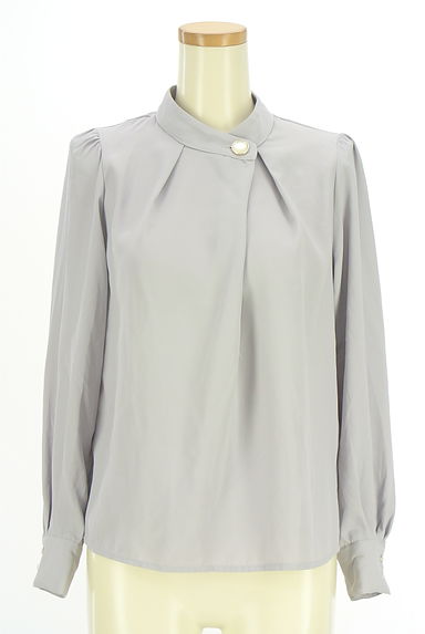 axes femme（アクシーズファム）の古着「ワンボタンハイネックブラウス（カットソー・プルオーバー）」大画像１へ