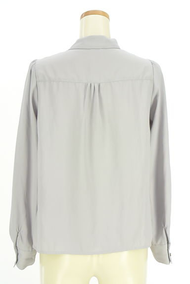 axes femme（アクシーズファム）の古着「ワンボタンハイネックブラウス（カットソー・プルオーバー）」大画像２へ