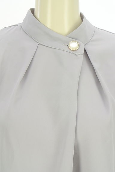 axes femme（アクシーズファム）の古着「ワンボタンハイネックブラウス（カットソー・プルオーバー）」大画像４へ