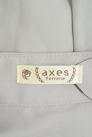 axes femme（アクシーズファム）の古着「ワンボタンハイネックブラウス（カットソー・プルオーバー）」大画像６へ