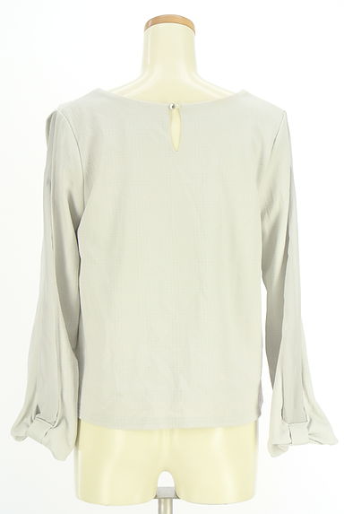 axes femme（アクシーズファム）の古着「ラインストーン付きタックブラウス（カットソー・プルオーバー）」大画像２へ