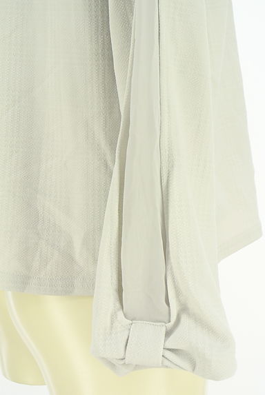 axes femme（アクシーズファム）の古着「ラインストーン付きタックブラウス（カットソー・プルオーバー）」大画像５へ