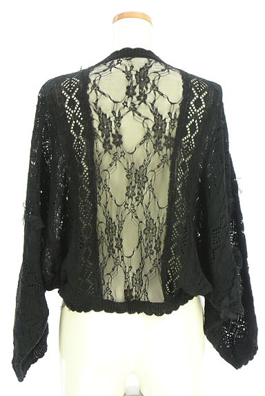 axes femme（アクシーズファム）の古着「バックレース切替透かしニットカーデ（カーディガン・ボレロ）」大画像２へ