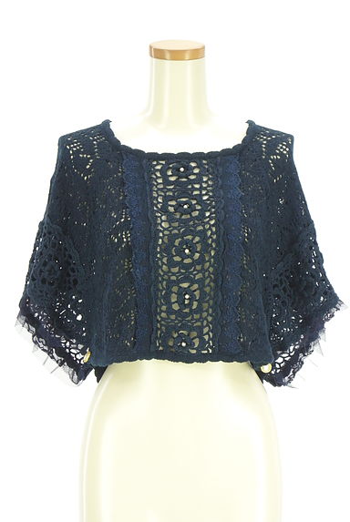 axes femme（アクシーズファム）の古着「ローゲージニットポンチョ（ニット）」大画像１へ