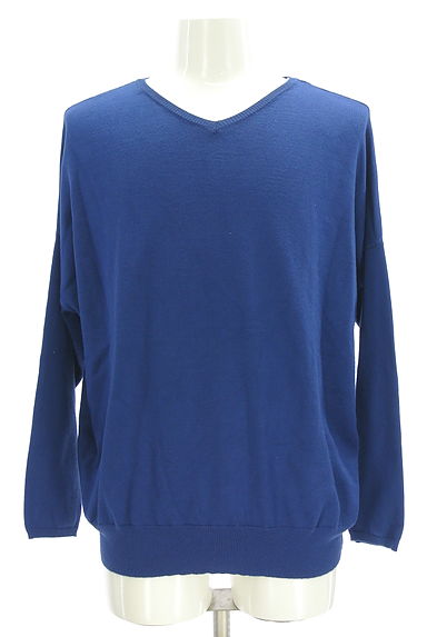 クリックで大画像表示 antiqua(アンティカ)の古着「ドロップショルダーVネックニット(ニット)」大画像1へ