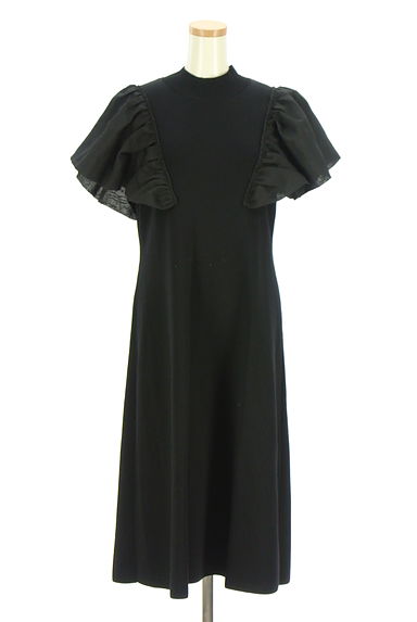 クリックで大画像表示 CELFORD(セルフォード)の古着「ボリューム肩フリルミモレワンピース(ワンピース・チュニック)」大画像1へ